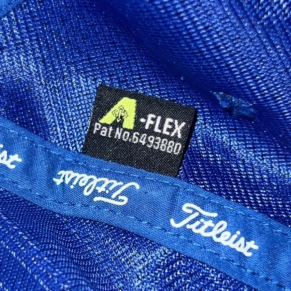 Titleist Pro V1 FootJoy Royal Blue White lettering fitted sports cap 🧢 golf hat - Picture 8 of 8